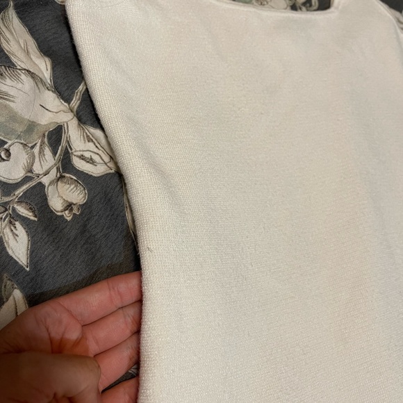 Abercrombie & Fitch Off White 90s Ribbed Mini Sweater Dress Large - Picture 10 of 10